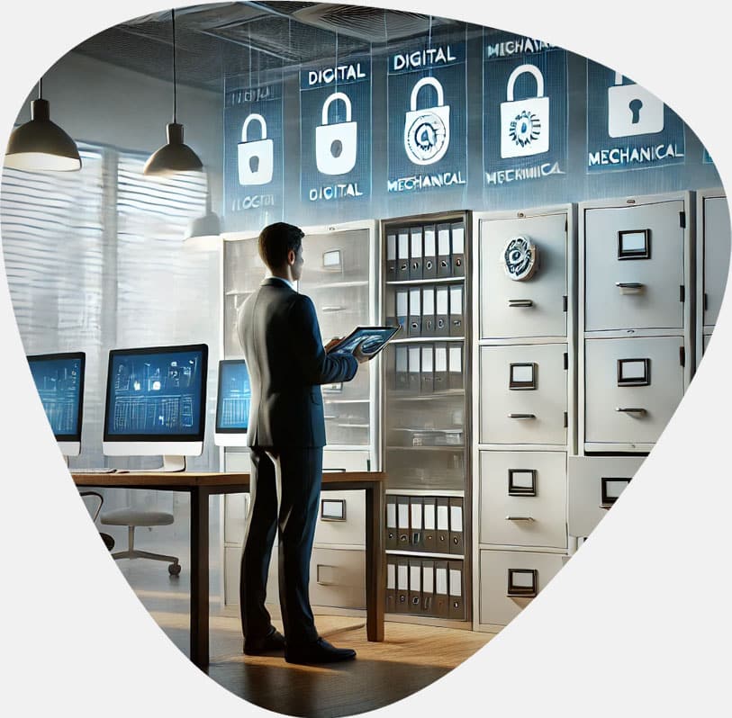 Encrypted-Filing-Cabinet-How-To-Choose-A-Suitable-Encrypted-Filing-Cabinet کمد بایگانی رمزدار و معرفی انواع کمد فلزی رمز دار برای بایگانی اسناد باکیفیت و بررسی قیمت کمد بایگانی رمزدار با مشاوره آنلاین و تلفنی قفل کمد رمزدار کمد بایگانی فلزی کمد بایگانی رمزدار فلز کمد فلزی رمز دار کمد بایگانی اسناد کمد کوچک قفل دار - چگونه یک کمد بایگانی رمزدار مناسب انتخاب کنیم؟