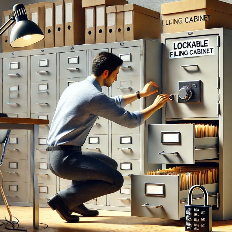 Encrypted-Filing-Cabinet-How-To-Properly-Maintain-And-Use-The-Coded-Filing-Cabinet کمد بایگانی رمزدار و معرفی انواع کمد فلزی رمز دار برای بایگانی اسناد باکیفیت و بررسی قیمت کمد بایگانی رمزدار با مشاوره آنلاین و تلفنی قفل کمد رمزدار کمد بایگانی فلزی کمد بایگانی رمزدار فلز کمد فلزی رمز دار کمد بایگانی اسناد کمد کوچک قفل دار - نحوه نگهداری و استفاده صحیح از کمد بایگانی رمزدار