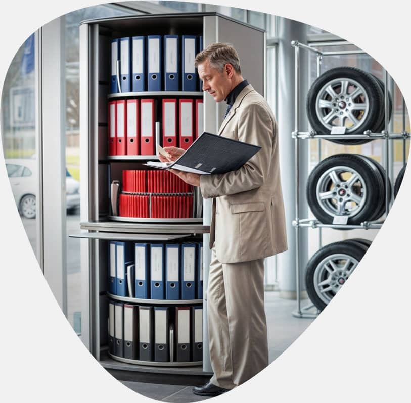 File-Carousel-Cabinet-5-Tier-The-Advantages-Of-Using-A-Five-layer-Zonken-Khor-Rotary-File-In-Offices دوار پنج طبقه زونکن خور و معرفی انواع کمد دوار پنج طبقه برای نگهداری زونکن و بررسی قیمت فایل دوار پنج طبقه زونکن با مشاوره آنلاین و تلفنی کمد زونکن کمد زونکن فلزی کمد بایگانی دوار - مزایای استفاده از فایل دوار پنج طبقه زونکن خور در دفاتر کاری