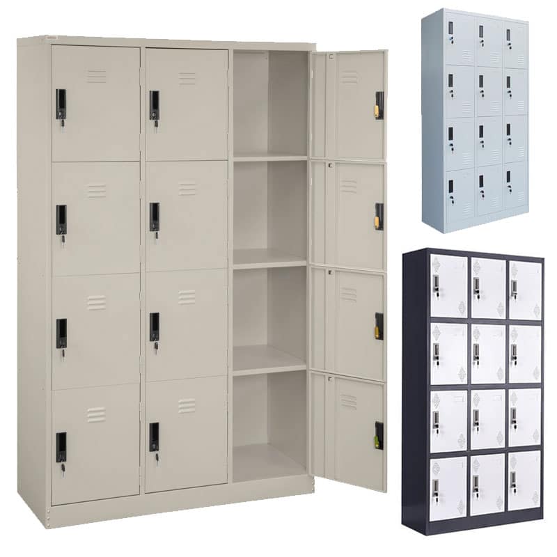 12-Wardrobe-Doors ۱۲ درب جا لباسی و معرفی انواع جا لباسی 12 در برای ادارات و مراکز ورزشی و بررسی قیمت دوازده درب کمد رختکن فلزی با مشاوره آنلاین و تلفنی