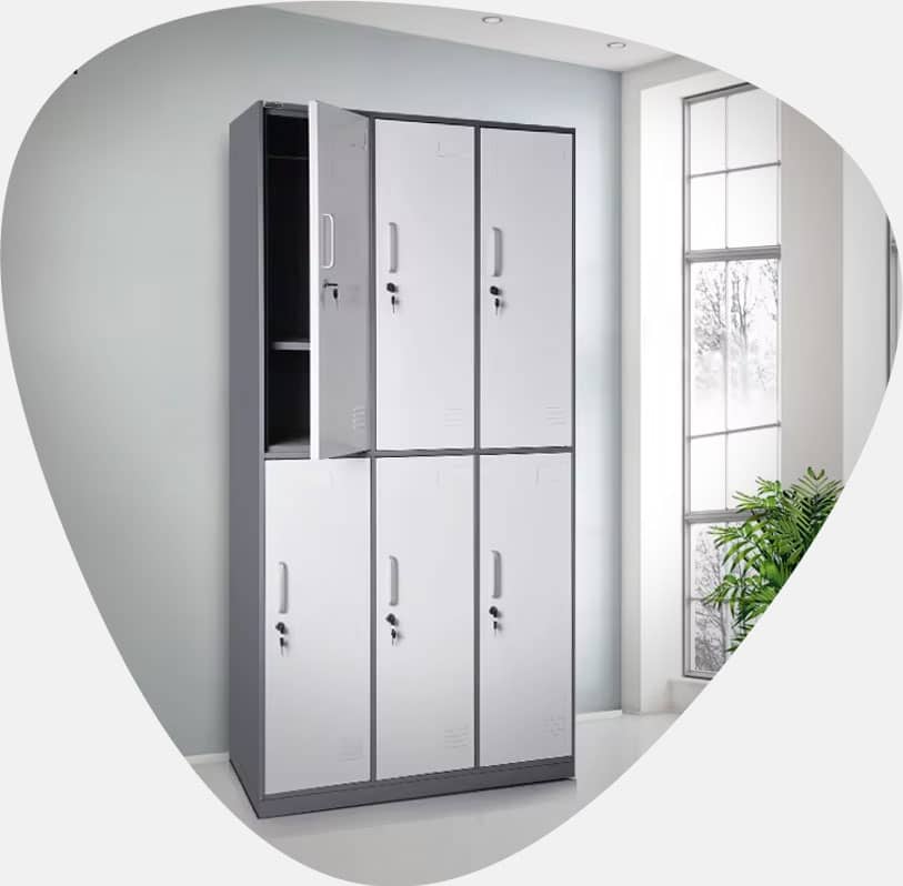 6-Wardrobe-Doors-Superior-Design-And-Material-In-6-Wardrobe-Doors ۶ درب جا لباسی و معرفی انواع جا لباسی ۶ در برای ادارات و مراکز ورزشی و بررسی قیمت شش درب کمد رختکن فلزی با مشاوره آنلاین و تلفنی - طراحی و متریال برتر در ۶ درب جا لباسی
