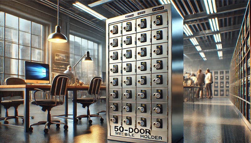 50-Slot-Cell-Phone-Storage-High-Quality-Metal-50-slot-Cell-Phone-Storage جا موبایلی ۵۰ درب و قیمت جا موبایلی ۵۰ درب و شرایط فروش جا موبایلی ۵۰ درب و ارائه بهترین جا موبایلی ۵۰ درب در شرکت صنایع فلزی پیشرو صنعت آسیا و مشخصات فنی کمد جاموبایلی فلزی ۵۰ درب و ویژگیهای جا موبایلی ۵۰ درب و جنس بدنه جا موبایلی ۵۰ درب و عوامل موثر بر قیمت جا موبایلی ۵۰ درب و بهترین جا موبایلی ۵۰ درب به جهت استفاده در مساجد ، ادارات ، دانشگاه ها ، پادگان ها ، ارگان ها ، مدارس ، سازمان ها ، مراکز دولتی و فیره - جا موبایلی فلزی ۵۰ درب با کیفیت بالا